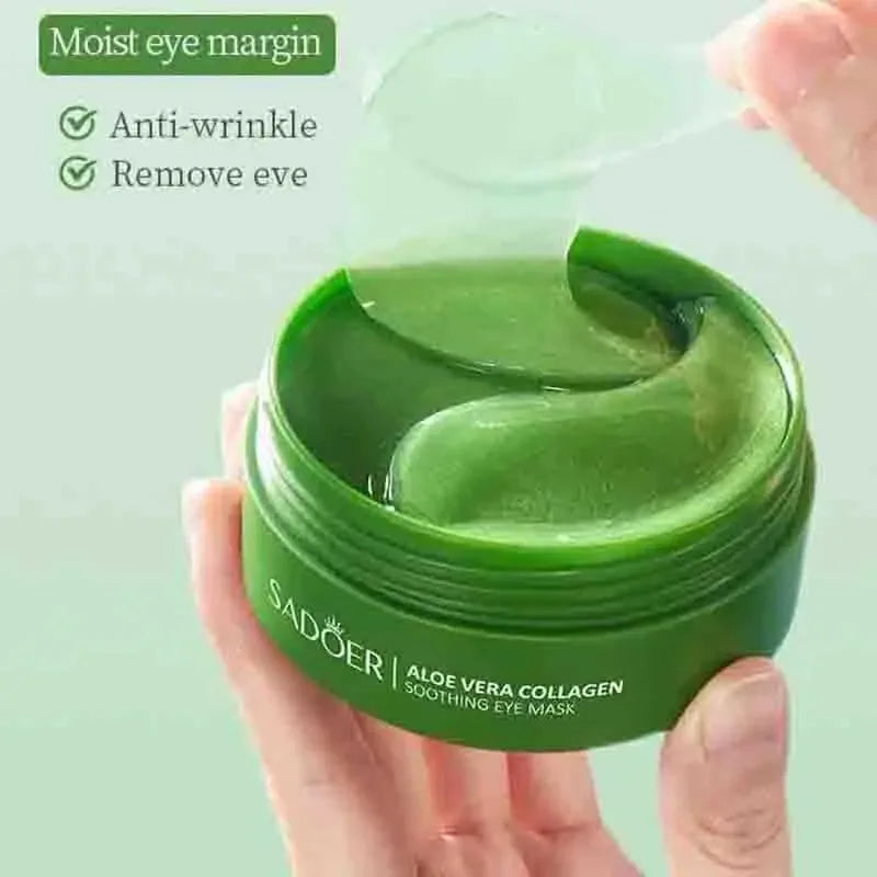 Máscara de Olhos de Colágeno com Aloe Vera