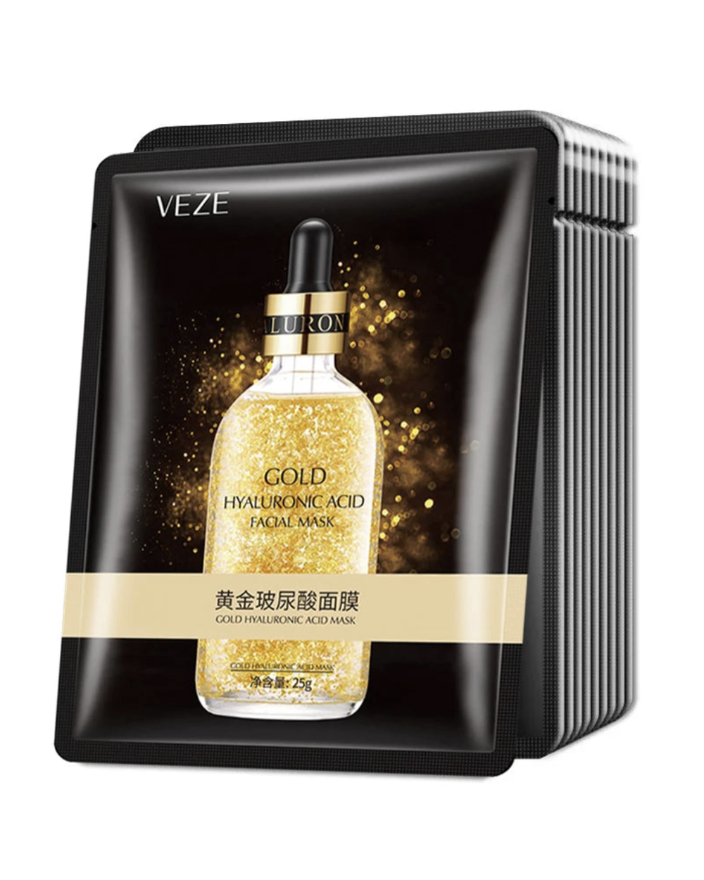 Máscara Facial de Ouro 24K com Ácido Hialurônico ANZHEN