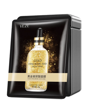 Máscara Facial de Ouro 24K com Ácido Hialurônico ANZHEN