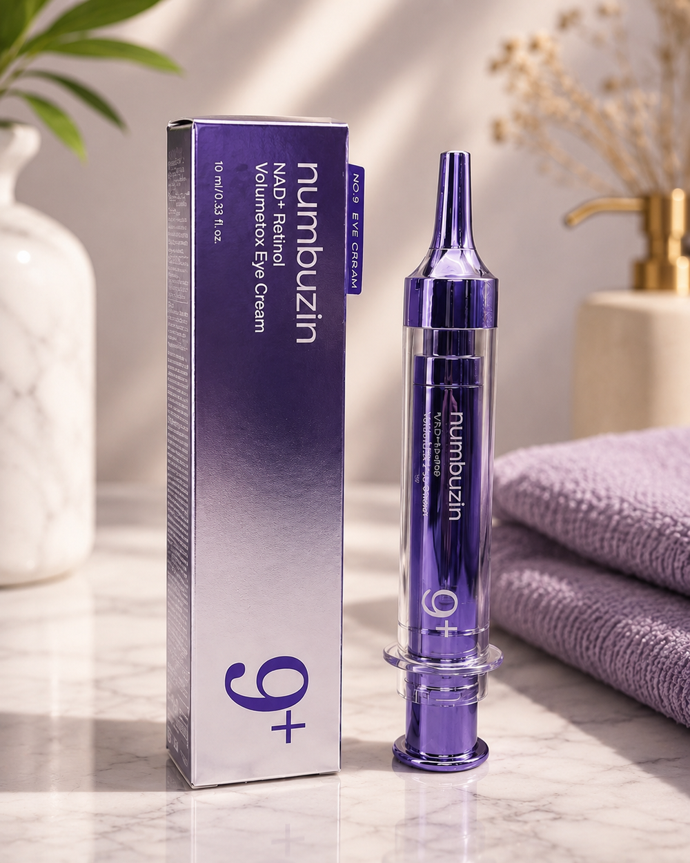 Numbuzin No.9 Creme para Área dos Olhos com NAD + Retinol + 50 peptídeos