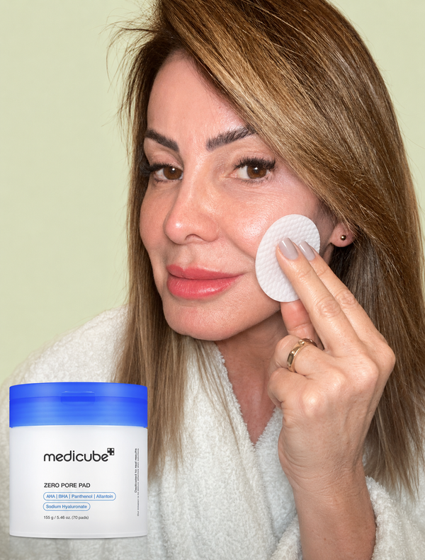 Pads de ácidos AHA, BHA, Panthenol, Hialuronato de Sódio e Alantoína