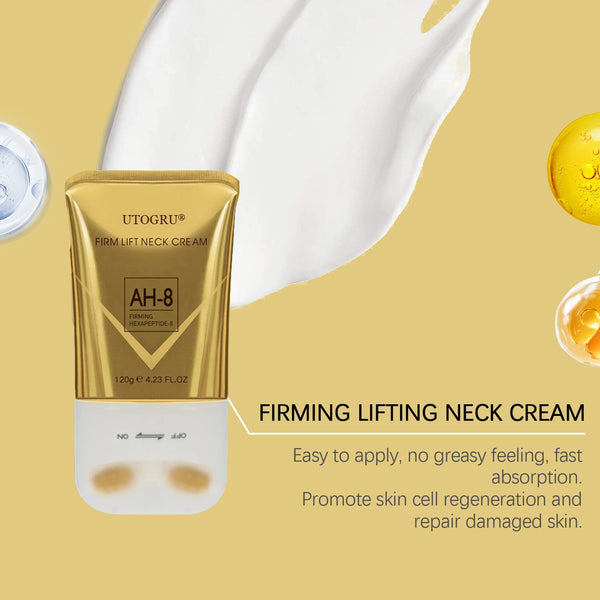 Creme para Pescoço com Peptídeos e Massageador Roll-On – Hidratação Intensiva e Cuidado Diário