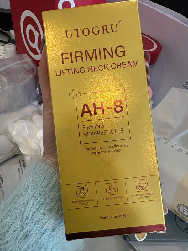 Creme para Pescoço com Peptídeos e Massageador Roll-On – Hidratação Intensiva e Cuidado Diário