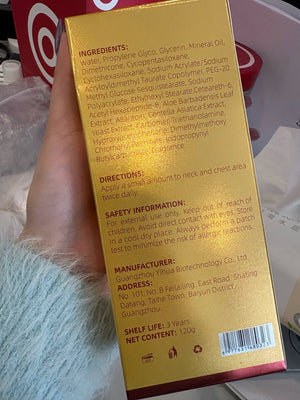 Creme para Pescoço com Peptídeos e Massageador Roll-On – Hidratação Intensiva e Cuidado Diário