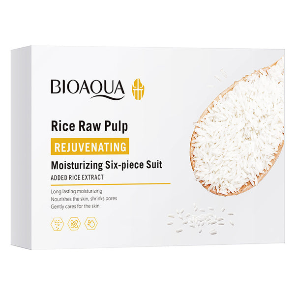 Kit de Skincare BIOAQUA Linha Arroz – Cuidados Completos para a Pele