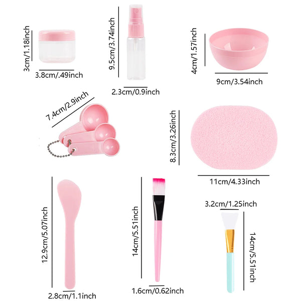 Kit Completo de Ferramentas de Beleza com Pincel para Máscara