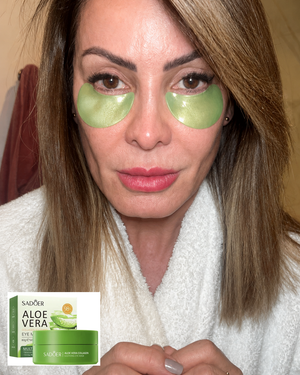 Máscara de Olhos de Colágeno com Aloe Vera
