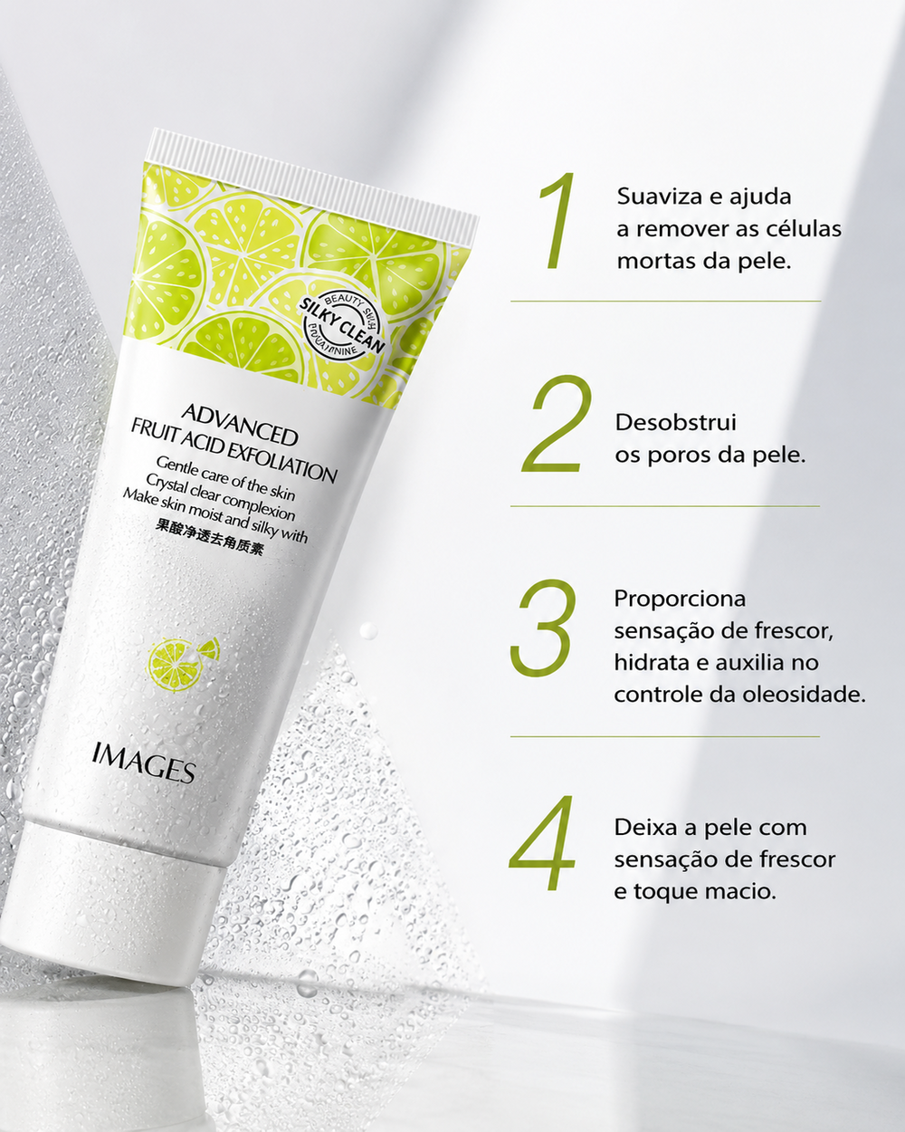 Gel de Esfoliação com Ácido de Frutas